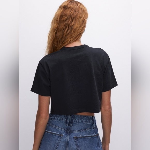 Good American The Cotton Cropped Tee•Size M•NWOT - Picture 2 of 12